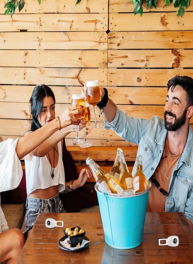 BRAINLE Portable Metal Bottle Opener Set, ABS-Coated Stainless Steel Cap Remover with Keychain Loop for Home, Bar, and Outdoor Use - 2-Pack for Beer, Soda, and Gifting - Image 3